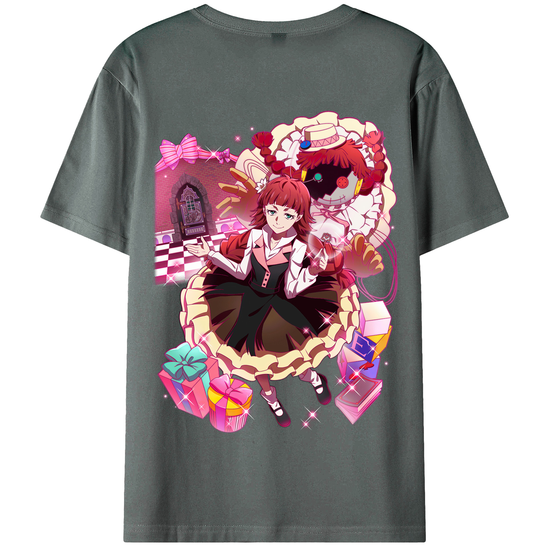 （画像用） 文豪ストレイドッグス Bungo Stray Dogs 綿100％半袖Tシャツ（背面プリント）